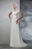 Abito da Sposa A-Line Lungo Classico con Applique Lusso - 5