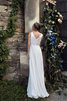 Abito da Sposa V-Scollo Lungo Senza Maniche alta vita A Terra in Chiffon - 3