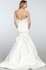 Robe de mariée distinguee long de col en cœur avec perle a-ligne - 2