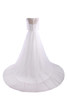 Robe de mariée officiel multi couche bustier de plissé boutonné en 3/4 manche - 7