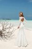 Seeküste lange Ärmeln Meerjungfrau Stil konservatives Elegantes Brautkleid mit Perlen - 2