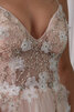 Robe de mariée passionnant ligne a en satin extensible longue naturel - 5