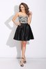 Satin Prinzessin A Linie Formelles Mini Ballkleid - 4