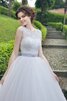 Normale Taille Sweep train A-Line bodenlanges Brautkleid mit Schmetterlingsknoten - 2