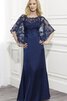 Robe de bal intemporel formelle modeste simple col en bateau - 1