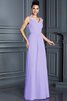 Robe demoiselle d'honneur longue de princesse en chiffon fermeutre eclair a-ligne - 18