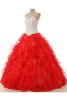 Abito Quinceanera Ball Gown monospalla Cuore con Applique in Paillette con paillette - 2