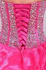 Abito Quinceanera Ball Gown Senza Maniche Naturale con Perline Moderno senza strap - 7