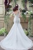 Robe de mariée sexy larges bretelles encolure ronde de traîne courte sans ceinture - 4