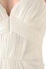 Robe de mariée nature en chiffon col en forme de cœur a plage ruché - 4