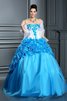 Empire Taille Duchesse-Linie Bodenlanges Formelles Quinceanera Kleid mit Rüschen - 1