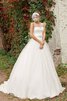 Abito da Sposa A Terra Tondo Naturale Ball Gown Spazzola Treno Lungo - 1