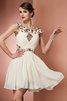 A-Line Prinzessin Chiffon Normale Taille Brautjungfernkleid mit Applike - 1