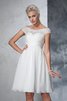 Robe de mariée classique facile ruché a-ligne avec zip - 7