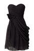 Empire Taille A Linie Chiffon mini Cocktailkleid mit Reißverschluss - 1