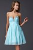 Abito Homecoming in Chiffon A-Line Cuore Senza Maniche Cerniera - 1