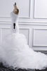 Abito da sposa a sala stravagante cuore con cascata volant allacciato bellissima - 2