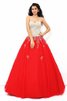 Abito Quinceanera A Terra Lunghi Cuore Ball Gown Allacciato - 3