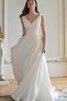 Abito da Sposa A-Line A Terra stravagante tradizionale in Chiffon medievale - 1