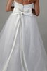 Robe de mariée entrecroisé avec nœud ligne a ruché en organza - 5