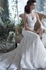 Robe de mariée delicat naturel avec ruban ceinture en étoffe avec cristal - 1