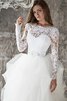 Abito da Sposa con Cascata Volant Ball Gown a Spiaggia classico stravagante con Increspature - 4