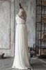 Abito da Sposa con Cristino con Piega Naturale con Increspato A-Line in Chiffon - 1