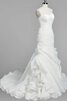 Herz-Ausschnitt gerüschtes Meerjungfrau trägerloser Ausschnitt Brautkleid mit Rüschen - 1
