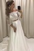 Abito da sposa lunghi a-line brillante moda principessa fuori dalla spalla - 1