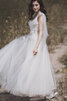 Abito da sposa in tulle alla moda alla caviglia naturale favola a sala - 2