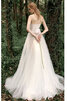 Abito da sposa cuore a-line a terra all aperto fantastico naturale - 5