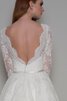 Abito da Sposa A-Line Barchetta al ginocchio in Tulle Vintage sogno - 2