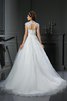 Abito da Sposa in Organza Alta Vita Ball Gown con Perline Quadrato - 2