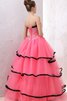 Herz-Ausschnitt Duchesse-Linie A-Linie Quinceanera Kleid mit Perlen - 4