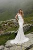 Robe de mariée simple romantique luxueux jusqu'au sol avec sans manches - 2