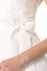 Abito da Sposa senza strap Cerniera Spazzola Treno a riva Naturale Schiena Nuda - 4