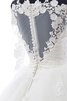 Abito da Sposa in Tulle in Organza in Pizzo Cuore Naturale in pizzo - 6