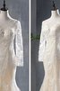Robe de mariée en dentelle brillant salle interne de traîne courte distinguee - 2