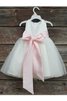 Robe de cortège enfant plissage naturel arrivée au cheville de lotus ceinture en étoffe - 4