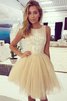 Abito homecoming a-line principessa con applique bellissimo in tulle senza maniche - 1