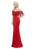 Blendend Vintage Ausgezeichnet Satin Halle Besonderes Ballkleid - 3