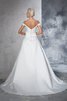 Abito da Sposa Ball Gown con Increspato in Taffeta Fuori dalla spalla Senza Maniche - 2