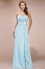 Robe demoiselle d'honneur longue avec perle en chiffon collant de lotus - 18