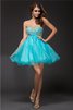 Organza Prinzessin A-Linie Herz-Ausschnitt Normale Taille Cocktailkleid - 1