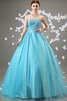 Robe de quinceanera textile en tulle avec perle - 1