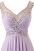 Robe de bal distinguee classique v encolure fermeutre eclair en chiffon - 4