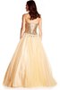 Abito da Ballo sogno Cuore Ball Gown A-Line con paillette A Terra - 2