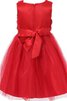 Robe de cortège enfant manche nulle en tulle avec nœud col u profond avec zip - 2