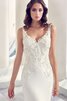 Robe de mariée plissage sexy romantique avec chiffon avec sans manches - 3