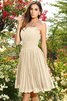 Prinzessin Empire Taille Chiffon Plissiertes Brautjungfernkleid ohne Ärmeln - 6